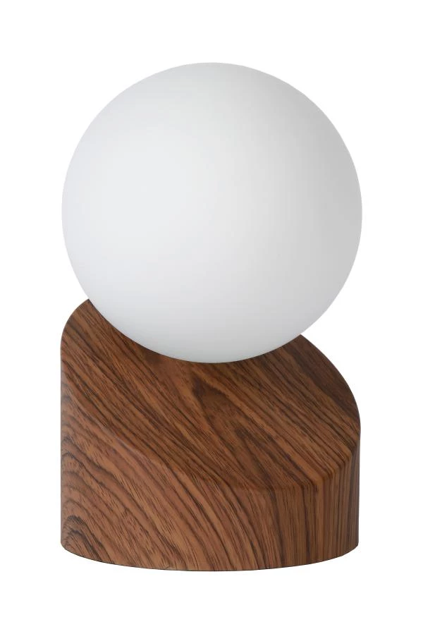 Lucide LEN - Lampe de table - Ø 10 cm - 1xG9 - Bois - éteint